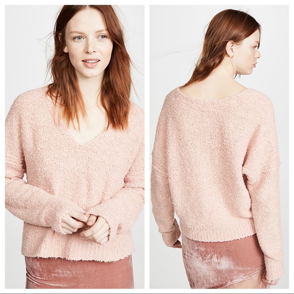NWT Free People Finders Keepers V-Neck Sweater - Picture 4 of 8